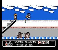 une photo d'Ã©cran de Hammerin Harry sur Nintendo Nes